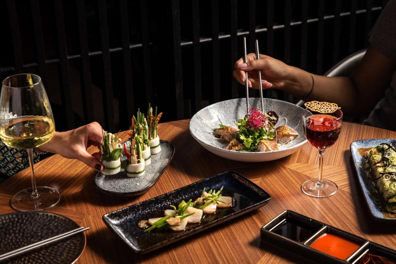 Art'Otel Zagreb, Powered By Radisson Hotels Kültér fotó A selection of dishes at the restaurant